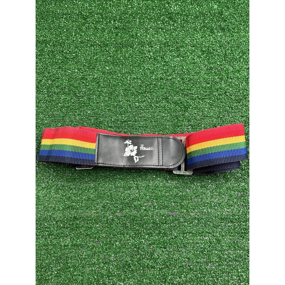 Vintage Rainbow Luggage Strap Hawaii Pride Adjustable‎ Nylon